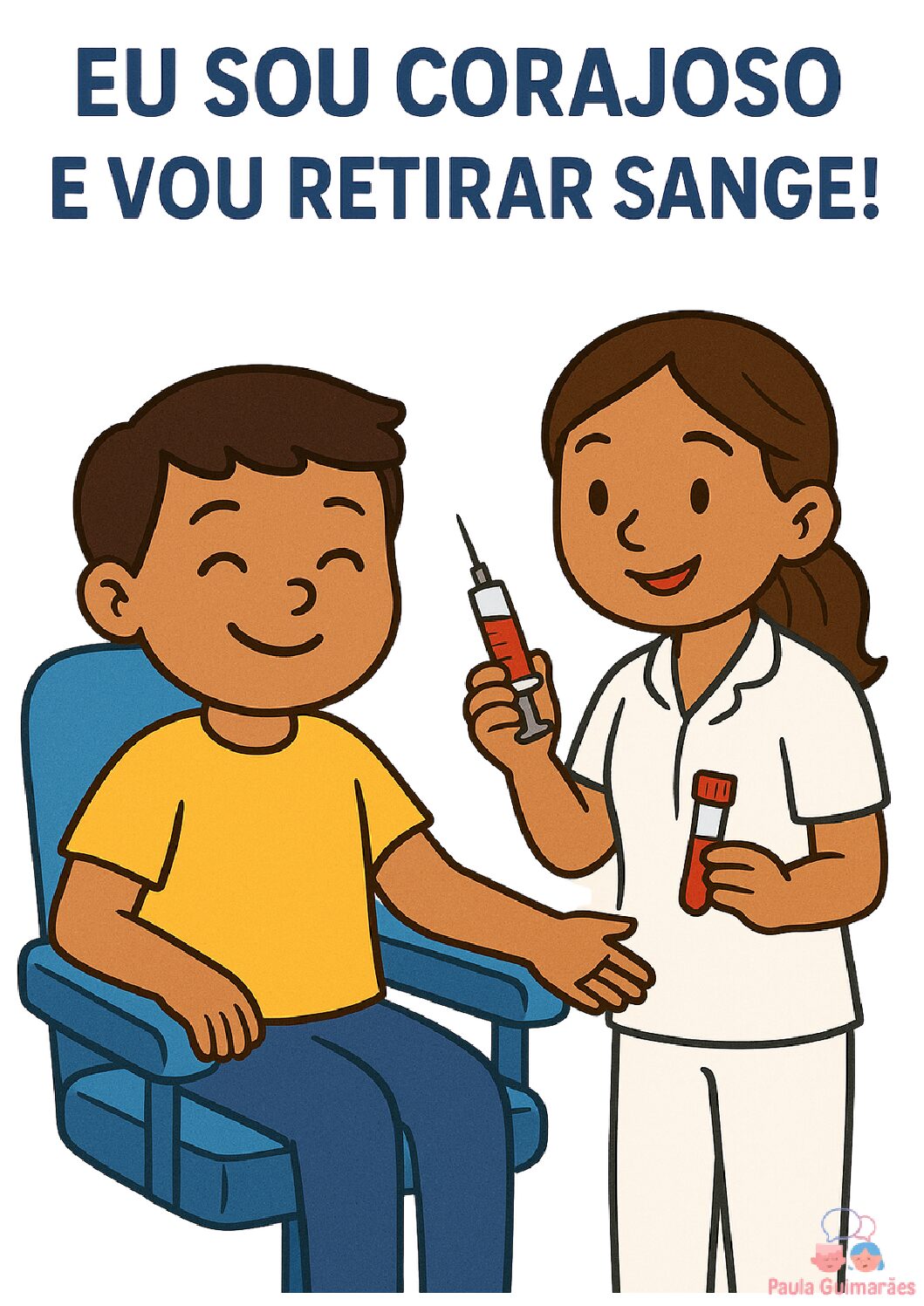 História social - Eu sou corajoso e vou retirar sangue!