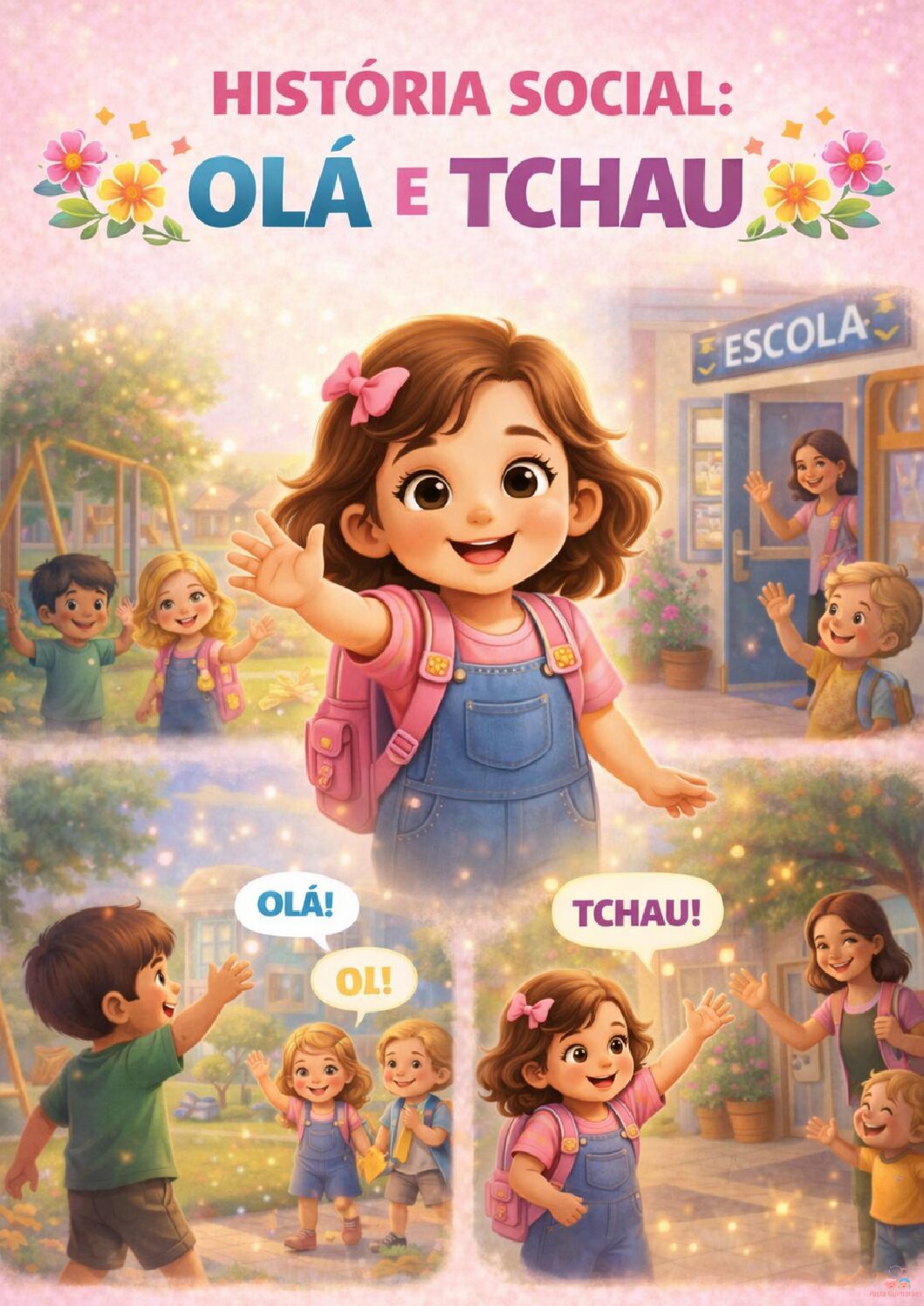 História social - Olá e tchau