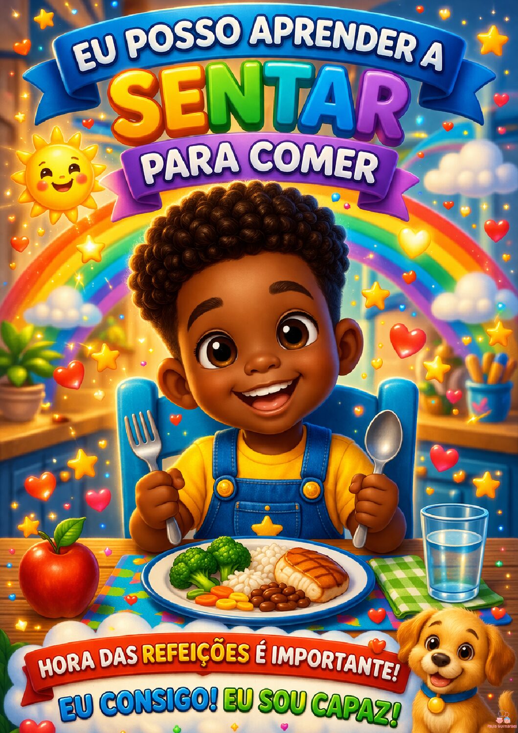 História social - Eu posso aprender a sentar para comer